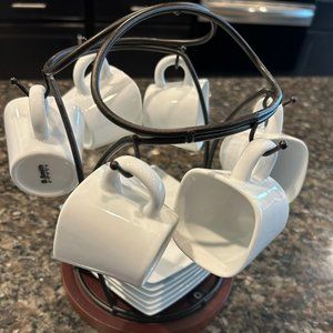 New Set of Espresso Cups w/ Saucers